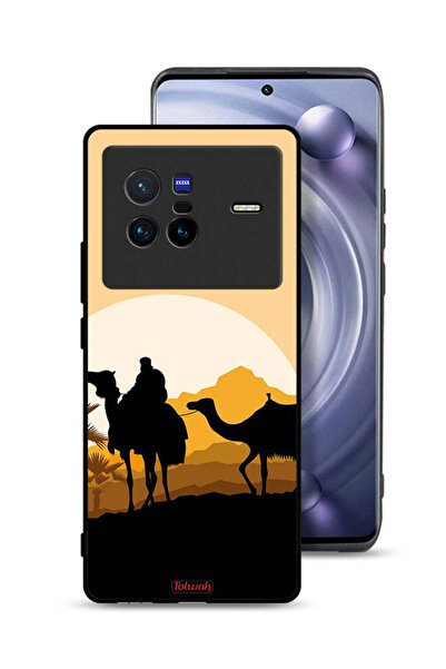 Tolwak غطاء حماية Vivo X80 بتصميم فن الجمال في الصحراء