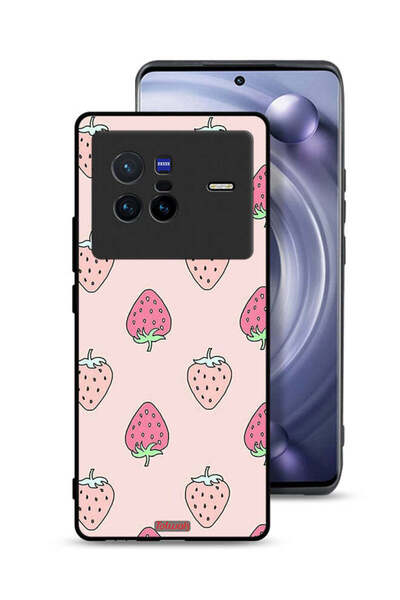 Tolwak غطاء حماية لهاتف Vivo X80 أيقونة الفراولة