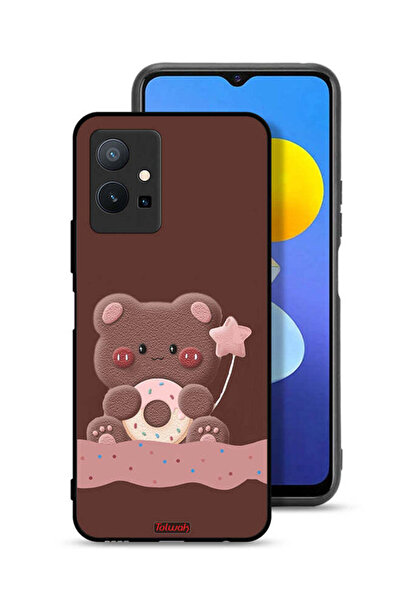 Tolwak غطاء حماية لهاتف Vivo T1 5G بتصميم دب دونات