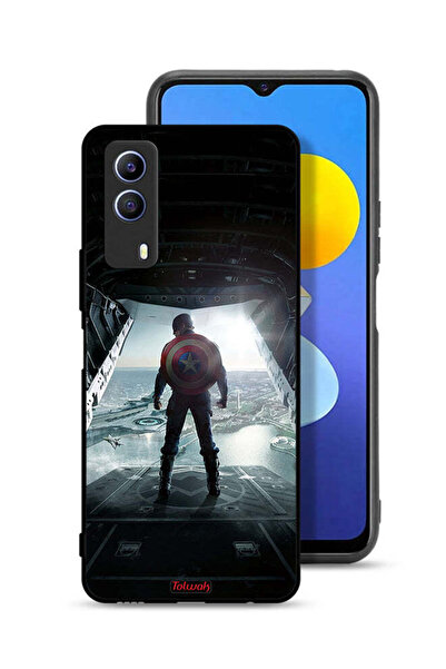 Tolwak غطاء حماية لهاتف Vivo T1x بتصميم صورة كابتن أمريكا