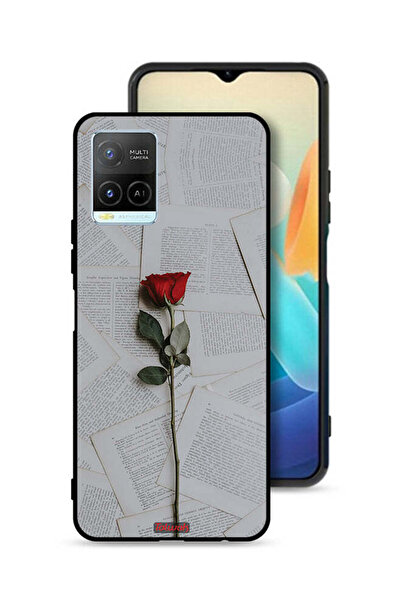 Tolwak غطاء حماية لهاتف Vivo Y32 وردي على ورق