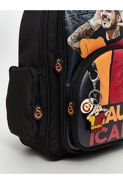 LC Waikiki Colorful Football Player Printed Special Design Boy's Large Backpack (31X39X11 cm)
