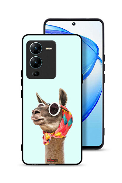 Tolwak غطاء حماية لهاتف Vivo V25 Pro 5G بلون جمل أنيق وجذاب