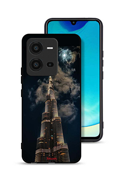 Tolwak غطاء حماية لهاتف فيفو V25 5G برج خليفة في الليل