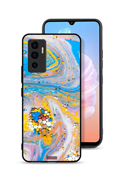 Tolwak غطاء حماية لهاتف Vivo S10e 5G بتصميم جواهر تجريدية ملونة