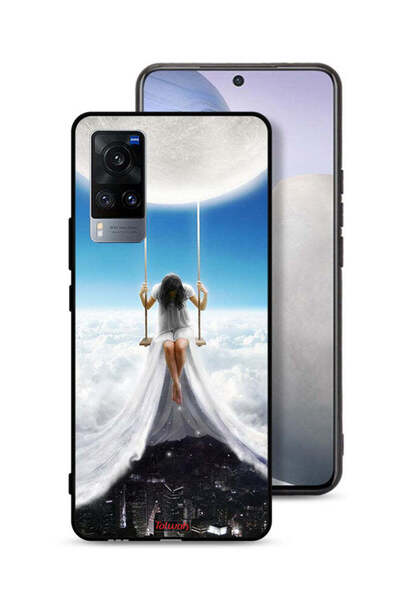 Tolwak غطاء حماية Vivo X60t بتصميم غيوم القمر وفن المدينة