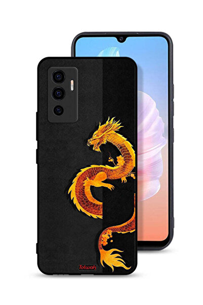 Tolwak Vivo S10e 5G Protective Case Cover Dragon Art