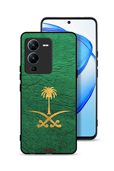 Tolwak غطاء حماية لهاتف فيفو V25 برو 5G - علامة المملكة العربية السعودية - جلد