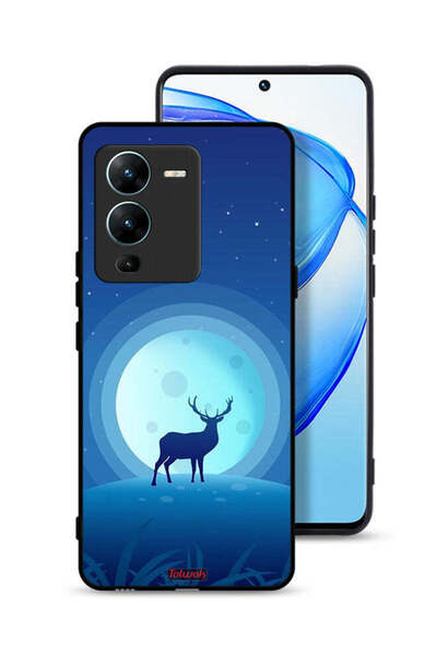 Tolwak غطاء حماية لهاتف Vivo V25 Pro 5G بتصميم غزال