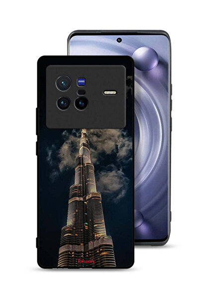 Tolwak Vivo X80 Protective Case Cover Burj Khalifa In Night
