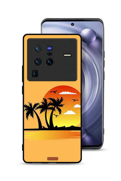 Tolwak Vivo X80 Pro Protective Case Cover Drawing Abstract Design