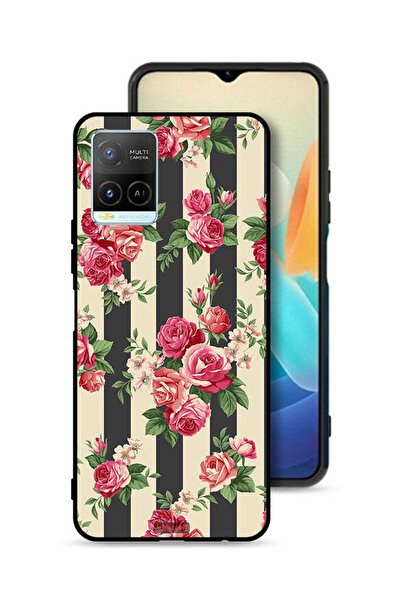 Tolwak غطاء حماية لهاتف Vivo Y33s 4G بنقشة الورود