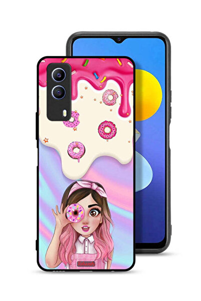 Tolwak غطاء حماية Vivo T1x يحمل صورة دونات