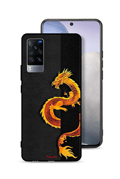 Tolwak Vivo X60 Protective Case Cover Dragon Art