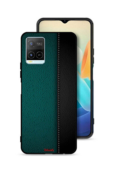 Tolwak غطاء حماية جلدي بنمط مزخرف لهاتف Vivo Y33s 4G