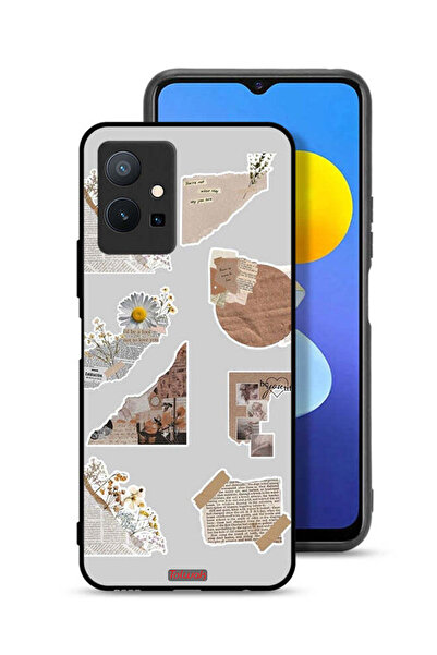 Tolwak غطاء حماية لهاتف Vivo T1 5G بقطع من الملصقات الورقية