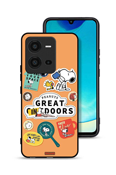 Tolwak غطاء حماية لهاتف Vivo V25 5G بملصقات الفول السوداني