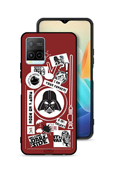 Tolwak غطاء حماية لهاتف Vivo Y33s 4G بملصق "مرحبًا بكم في الجانب المظلم"