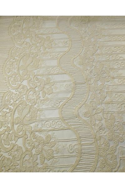 Kumaş Parça Lace in Cream Color (Width 130 cm X Length 250 cm)