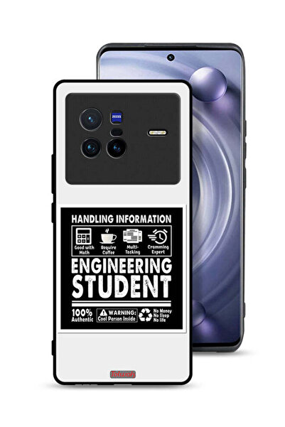 Tolwak غطاء حماية لهاتف Vivo X80، ملصق طالب هندسة