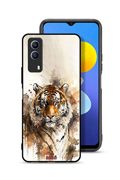 Tolwak غطاء حماية Vivo T1x بتصميم فن تجريدي بنقشة جلد النمر