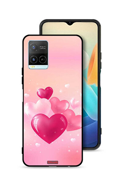 Tolwak Vivo Y33s 4G Protective Case Cover Beautiful Hearts Art