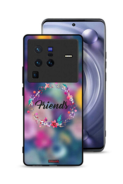 Tolwak غطاء حماية Vivo X80 Pro بتصميم خاتم أصدقاء الزهور