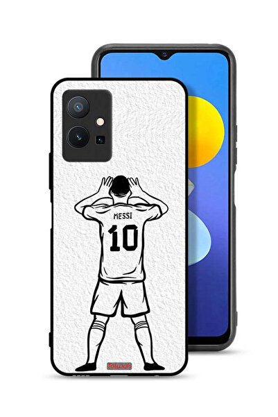 Tolwak غطاء حماية لهاتف Vivo Y75 5G برسومات ميسي سكيتش