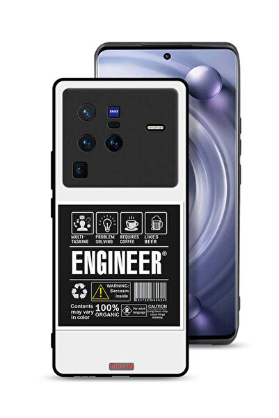 Tolwak غطاء حماية لهاتف Vivo X80 Pro - ملصق المهندس
