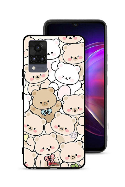 Tolwak غطاء حماية لهاتف Vivo V21 بنقشة دببة