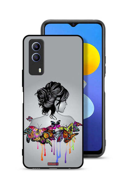 Tolwak Vivo T1x Protective Case Cover Butterflies And Girl Abstract Art