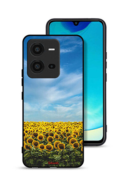Tolwak غطاء حماية لهاتف Vivo V25 5G بطبعة عباد الشمس تحت السماء