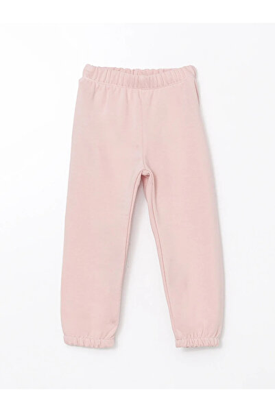 LC Waikiki Pink Girl's Sweatpants with Elastic Waist