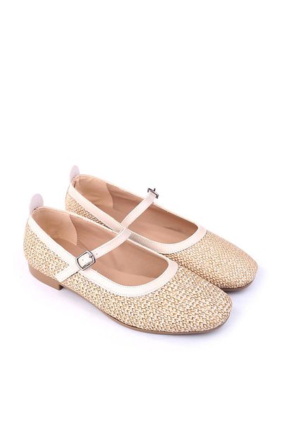 Papuçsepeti Shoe Basket 4849 Women's Daily Comfortable Sole Ballerina Shoes