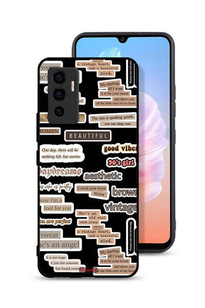 Tolwak Vivo V23e Protective Case Cover Beautiful Quotes Stickers
