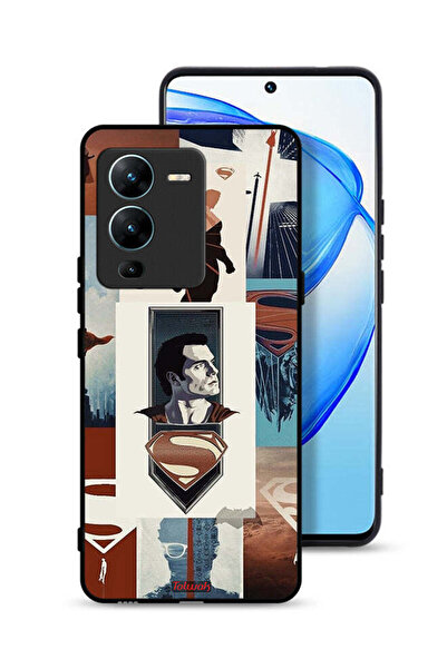 Tolwak غطاء حماية لهاتف Vivo V25 Pro 5G برسومات سوبرمان