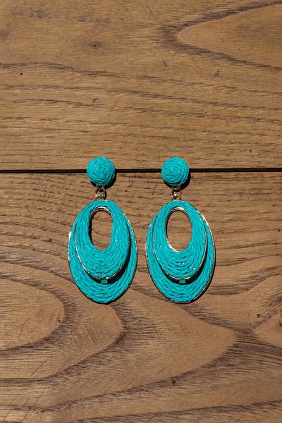 Rumon Wicker Oval Earrings