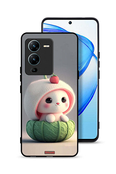 Tolwak غطاء حماية لهاتف Vivo V25 Pro 5G - أرنب صغير لطيف