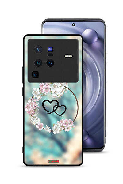 Tolwak غطاء حماية لهاتف Vivo X80 Pro بتصميم قلوب في فن الخاتم