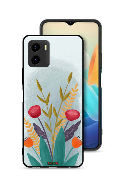 Tolwak غطاء حماية لهاتف Vivo Y15s برسومات نباتية