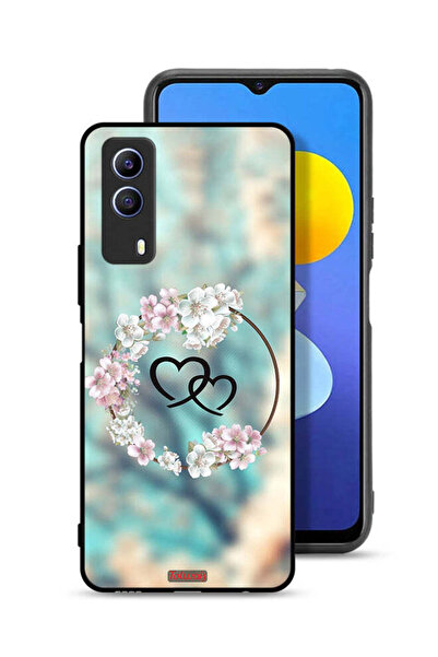 Tolwak غطاء حماية لهاتف Vivo T1x بتصميم قلوب في فن الخاتم