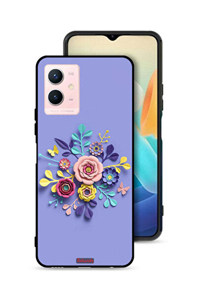 Tolwak غطاء حماية لهاتف Vivo Y33s 5G برسومات زهور