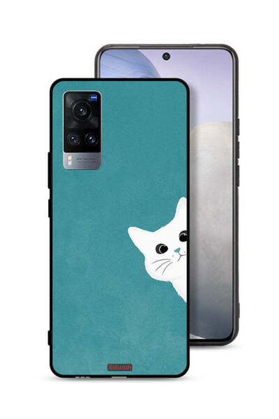 Tolwak Vivo X60 Protective Case Cover Cat Appearing