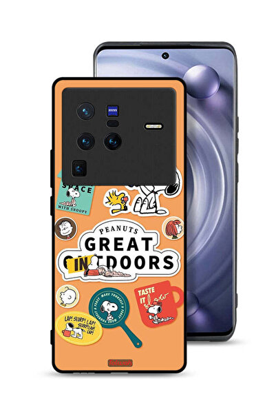 Tolwak غطاء حماية لهاتف Vivo X80 Pro بملصقات الفول السوداني