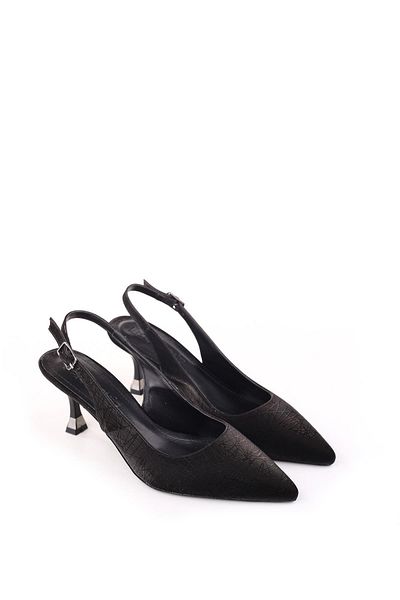 Papuçsepeti Shoe Basket 4000 Women's 7.5 cm Heeled Slingback Stiletto Shoes