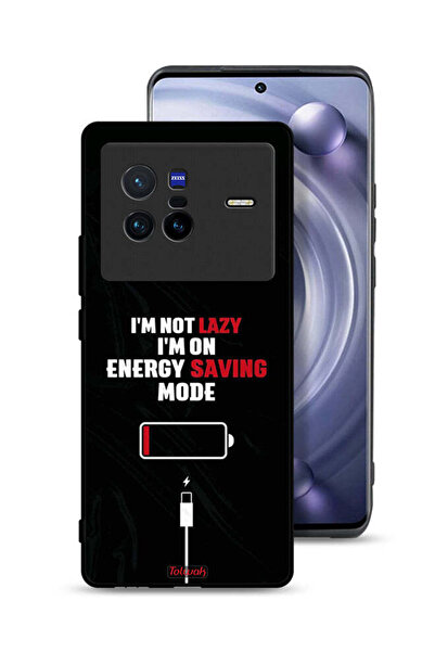 Tolwak غطاء حماية لهاتف Vivo X80 - أنا لست كسولاً، أنا في وضع توفير الطاقة