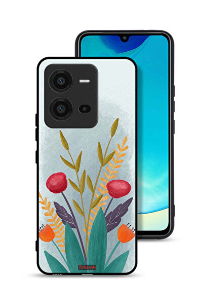 Tolwak غطاء حماية لهاتف Vivo V25 5G برسومات نباتية