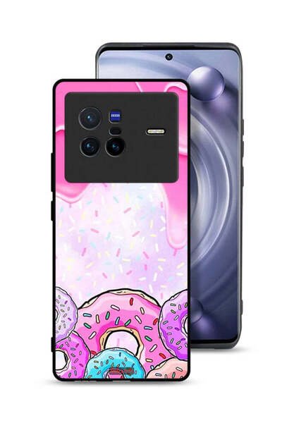 Tolwak Vivo X80 Protective Case Cover Donut Colors