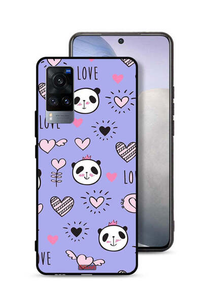 Tolwak Vivo X60 Protective Case Cover Love And Panda Doodle