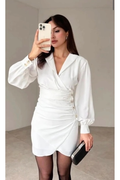 MAMMY GÖMLEK ELBİSE MİNİ BOY